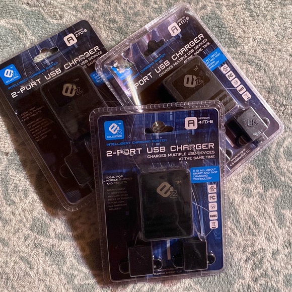 EX collection 2-Port USB charger bundle - Picture 1 of 5